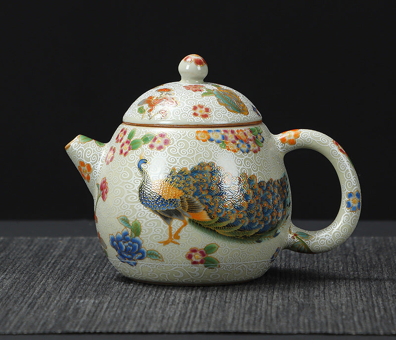 Enamel Teapot Kung Fu Tea Set