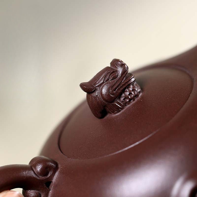 Raw Ore Old Purple Clay Purely Handmade Purple Clay Teapot - CnTeaDiary