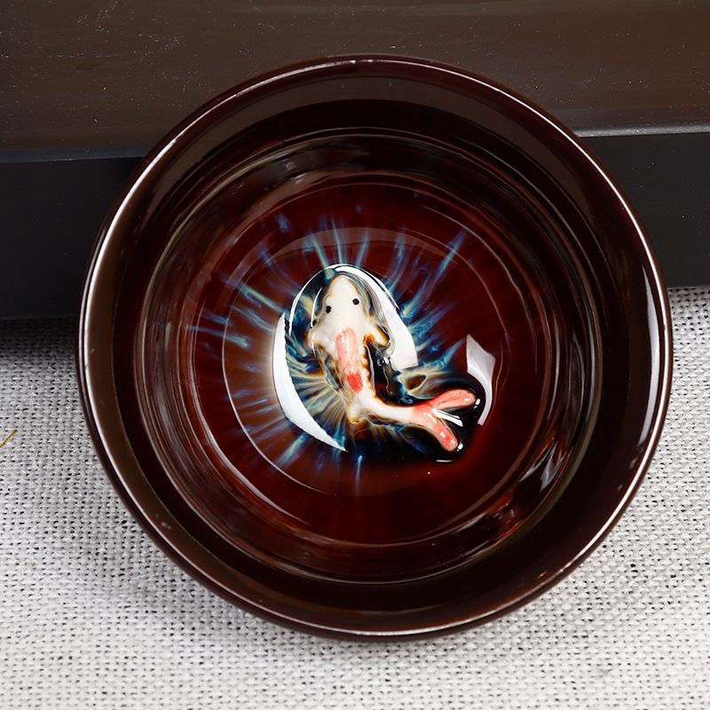 Kiln Change Master-Level Colored Glaze Tea Cup - CnTeaDiary