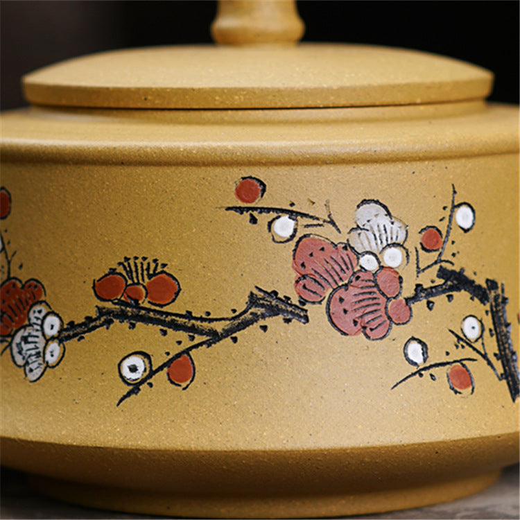 Handcrafted Curved Teapot from Yixing Original Ore Duan Clay - CnTeaDiary