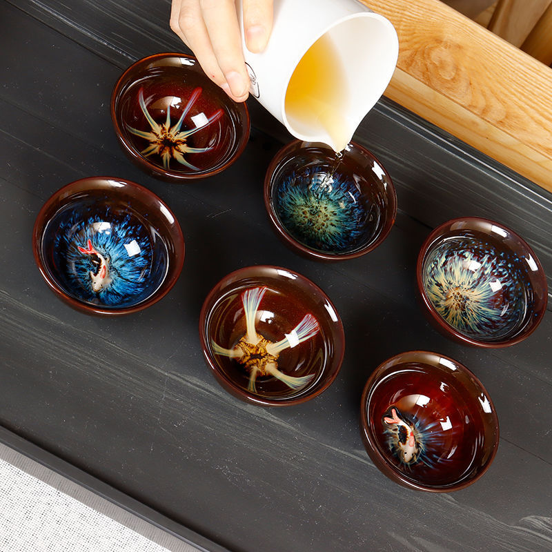 Kiln Change Master-Level Colored Glaze Tea Cup - CnTeaDiary