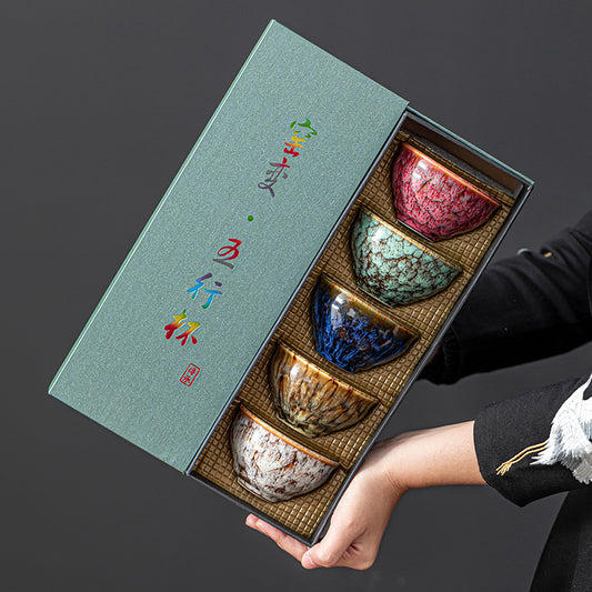Jianzhan set 5 cups
