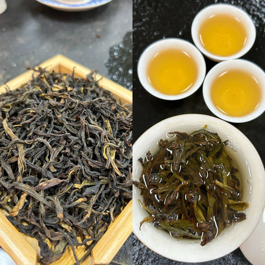 Our selection of fresh luxury Phoenix Dan Cong Oolong Tea includes many highly sought after and delightful varieties that are all characterised by their own distinct qualities and complex fruity flavours and thick flavours that linger in your throat. We source our Phoenix Dan Cong from famous and highly acclaimed areas such Wudong Mountain Fenghuang mountain both located in Guangdong Province, China. To ensure we deliver only the best loose leaf Phoenix Dan Cong to our customers we visit China every year to